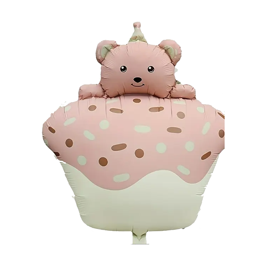 Globo Foil - Oso Cupcake