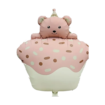 Globo Foil - Oso Cupcake