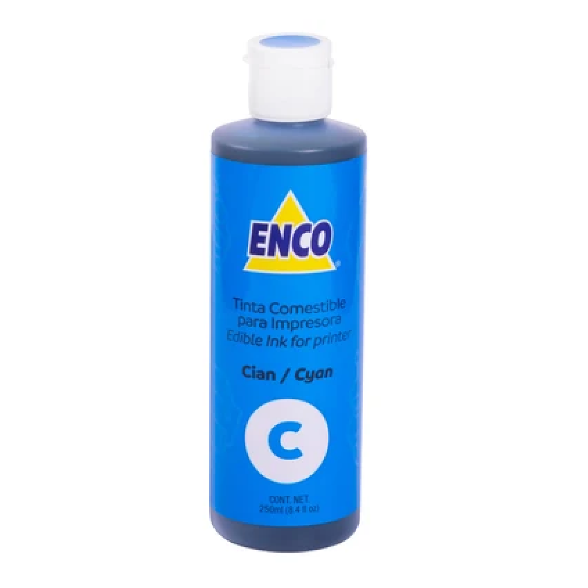 Tinta Comestible Para Impresora Enco 250ML Cyan