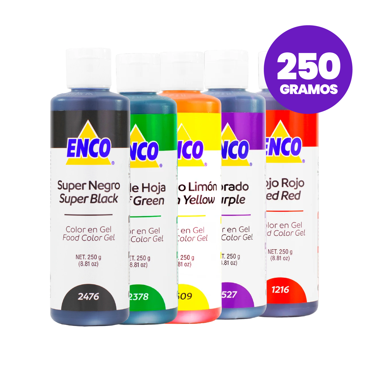 Enco Color en Gel Para Reposteria 250 Grs | Variedad de colores