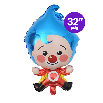 Globo Foil Payaso Plim Plim