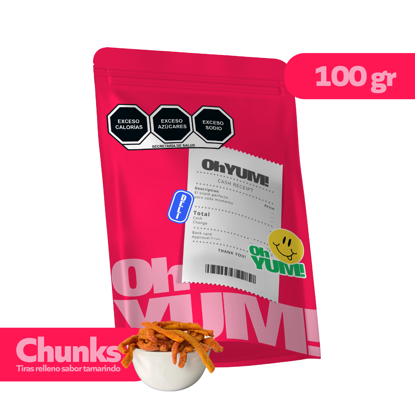 Tiras relleno sabor tamarindo - Chuncks | Gomitas Enchilada | Oh YUM!