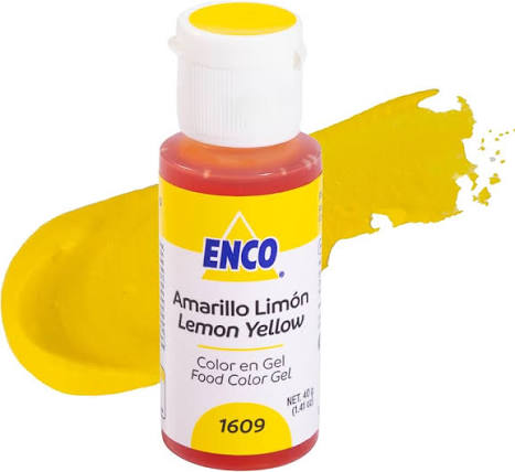 Enco color en gel 40 g | Variedad de colores Amarillo Limón
