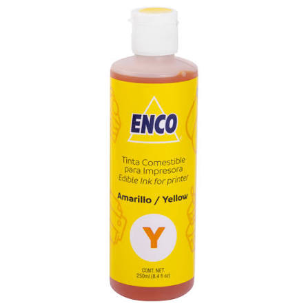 Tinta Comestible Para Impresora Enco 250ML Amarillo