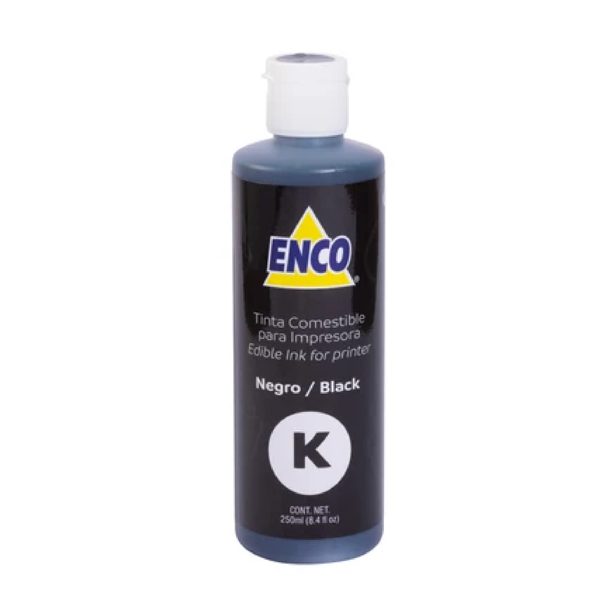 Tinta Comestible Para Impresora Enco 250ML Negro