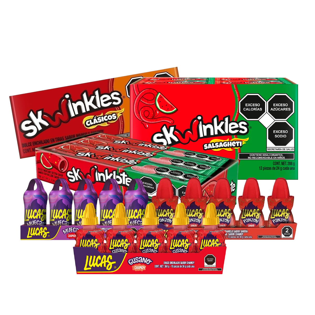 Skwinkles - Lucas | Variedad de dulces enchilados