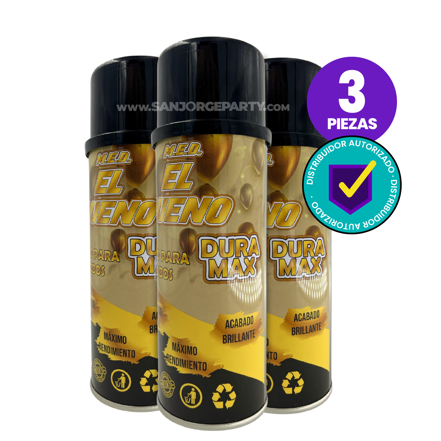 3 Pack | Super Brillo El Bueno Duramax Aerosol (3 piezas)