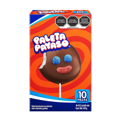 Paleta Payaso de Ricolino 10 piezas