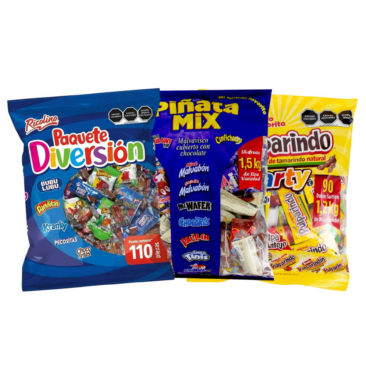 Paquetes Surtido de Dulces Variedad | Ricolino y De La Rosa
