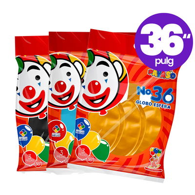Globos Payaso #36 C/3