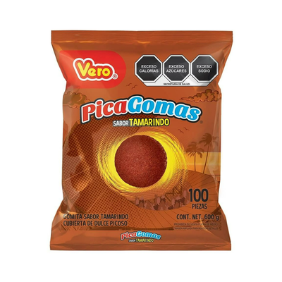 Pica Gomas sabor tamarindo 100 piezas
