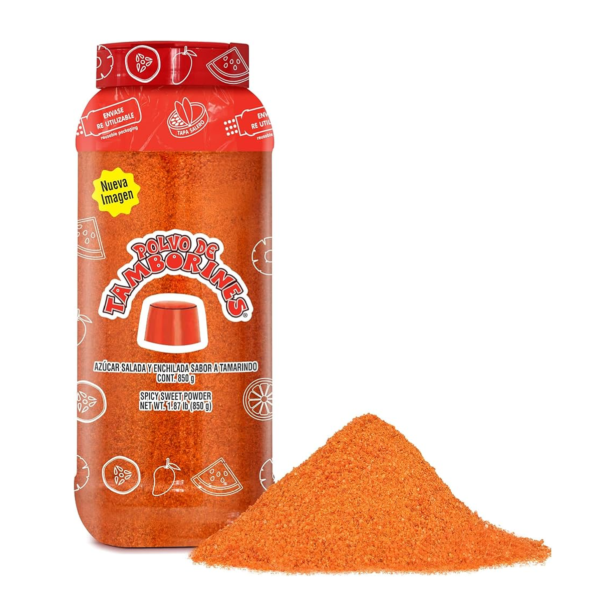 Tamborines Polvo bote de 850 gr