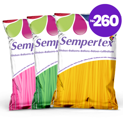 Globos de Látex Sempertex R260S C/50 | Diferentes Gamas