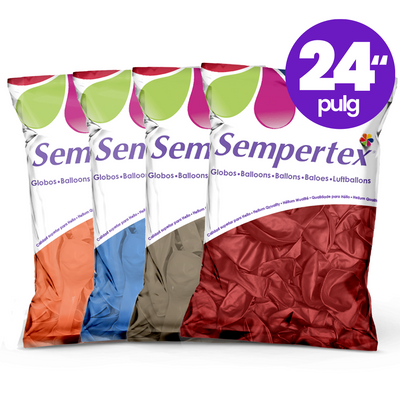 Globos de Látex Sempertex R24 C/10 | Diferentes Gamas