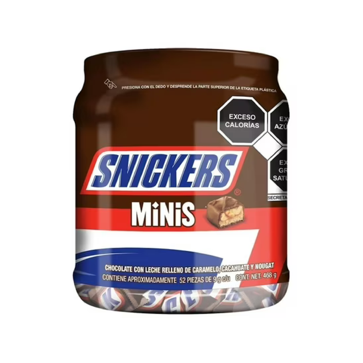 Snickers Minis Chocolates con leche Vitrolero 405g